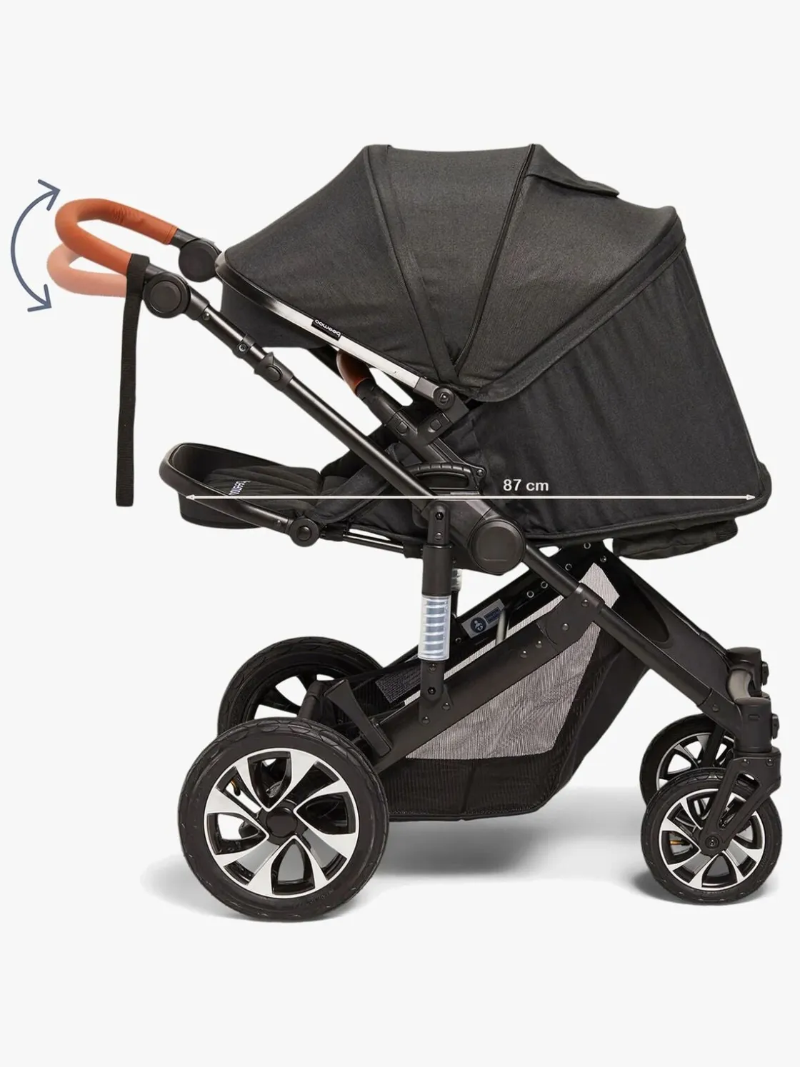 Klapvogne|Beemoo Maxi 4 Klapvogn, Black/Black Sort