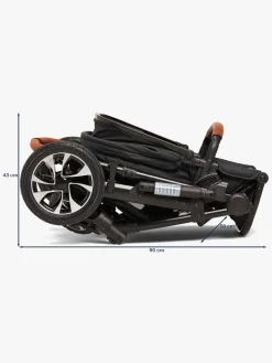 Klapvogne|Beemoo Maxi 4 Klapvogn, Black/Black Sort