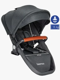 Beemoo Vogndele-Maxi 4 Twin Søskendesæde, Black/Black