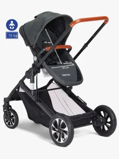 Søskendevogne|Beemoo Maxi 4 Twin Søskendevogn, Black/Black Sort