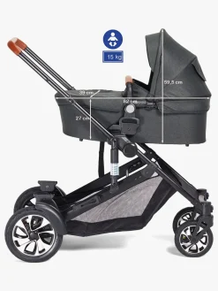 Søskendevogne|Beemoo Maxi 4 Twin Søskendevogn, Black/Black Sort