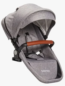 Vogndele|Beemoo Maxi 4 Twin Søskendesæde Grey Melange/Black Grå