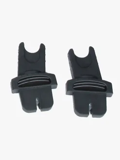 Beemoo Vognpakker-Maxi 4 Twin Søskendevogn inkl. Ekstra Søskendesæde & Cybex Aton B2 i-Size Autostol Baby & Base, Black/Volcano Black