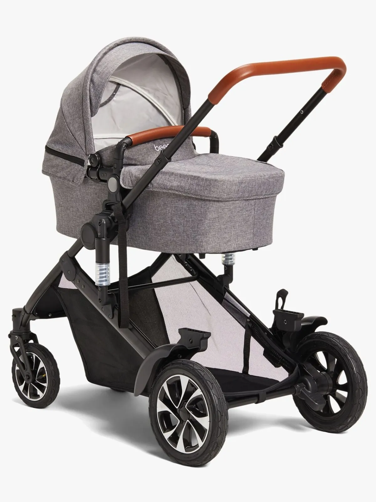 Beemoo Søskendevogne-Maxi 4 Twin Søskendevogn, Grey Melange/Black
