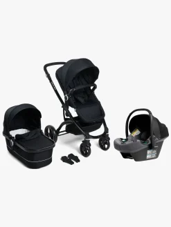 Vognpakker|Beemoo Move Duo Kombivogn inkl. Route i-Size Autostol Baby, Black/Mineral Grey