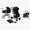 Beemoo Vognpakker-Move 2-in-1 Kombivogn inkl. Maxi-Cosi CabrioFix i-Size Autostol Baby & Base, Black