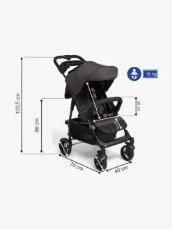 Rejseklapvogne|Beemoo Move Shopper Klapvogn, Asphalt Grå