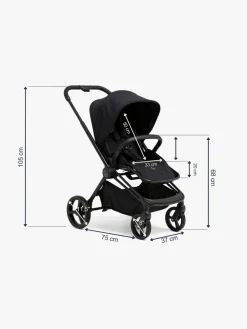 Beemoo Duo- & Kombivogne-One Duovogn, All Black