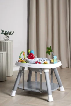 Babylegetøj|Beemoo PLAY Explore 3-in-1 Aktivitetscenter, Stone Grey Flerfarvet/Grå/Hvid