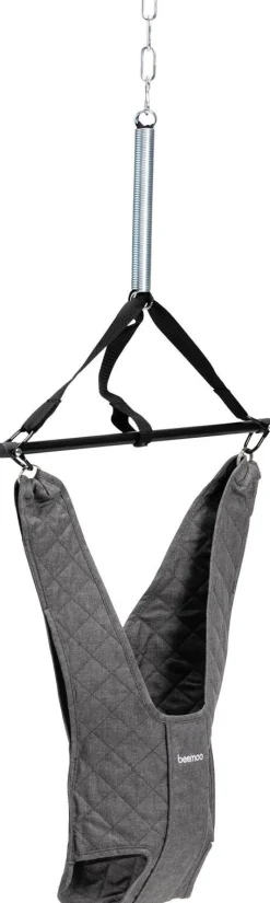 Skråstole & Babygynger|Beemoo PLAY Hoppegynge, Grey Melange Grå