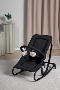 Skråstole & Babygynger|Beemoo PLAY Simple Skråstol, All Black Sort