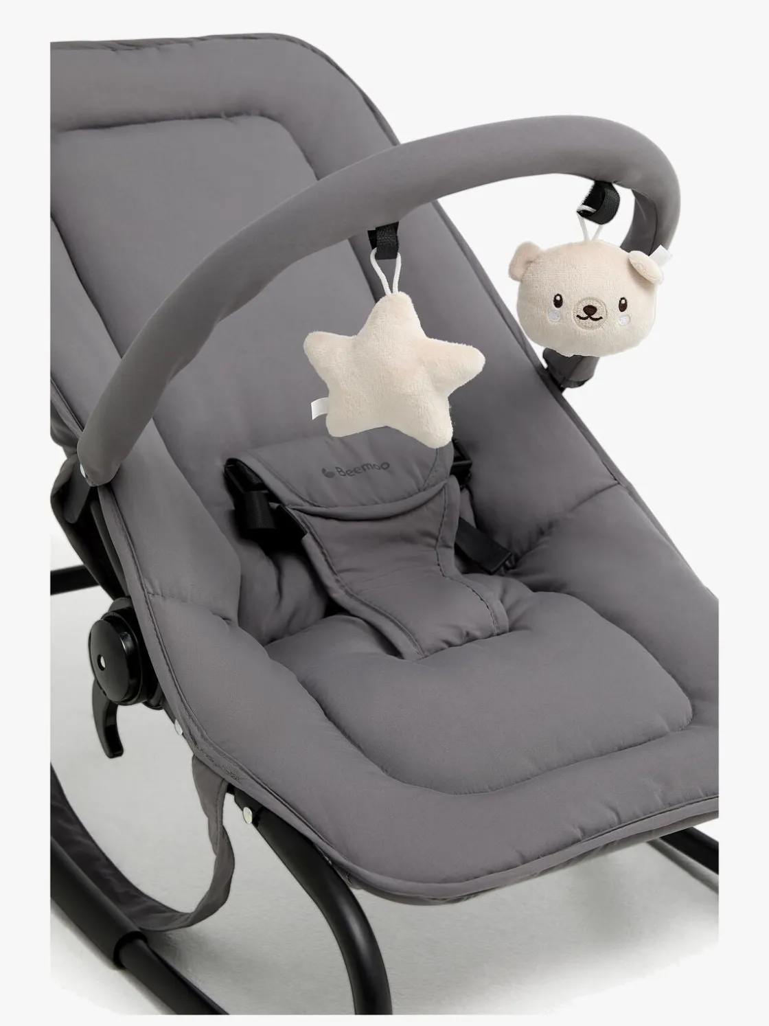 Skråstole & Babygynger|Beemoo PLAY Simple Skråstol, Stone Grey Grå