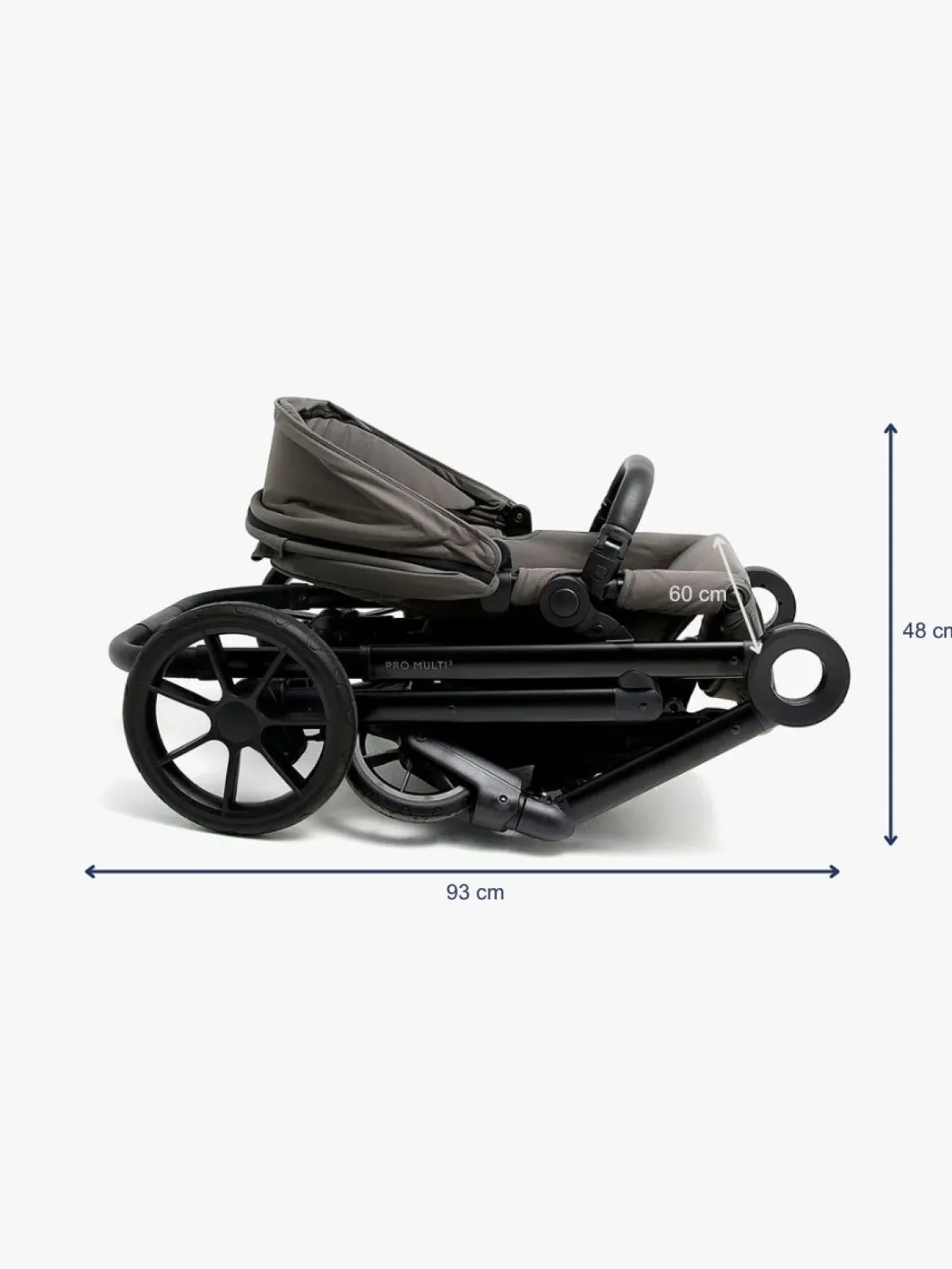 Beemoo Klapvogne-Pro Multi 2 Klapvogn, Mocha Grey