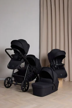 Beemoo Tvillingevogne-Pro Multi 2 Tvillingevogn, Coffee Black