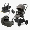 Vognpakker|Beemoo Pro Twist Duovogn Inkl. MaxiCosi CabrioFix Autostol Baby & Base, Mocha Grey/Essential Black