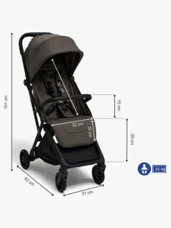 Rejseklapvogne|Beemoo Pro Venti Klapvogn, Mocha Grey Grå