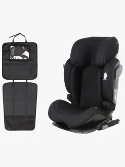 Autostole 15-36 Kg|Autostolspakker|Beemoo Recline i-Size Autostol inkl. 3-i-1 Sædebeskytter, Black Mesh