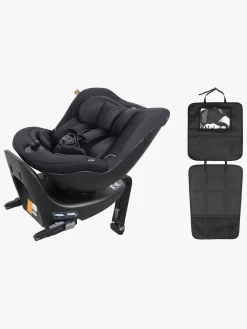 Beemoo Autostolspakker-Reverse i-Size Bagudvendt Autostol inkl. 3-in-1 Sædebeskyttelse , Black Stone