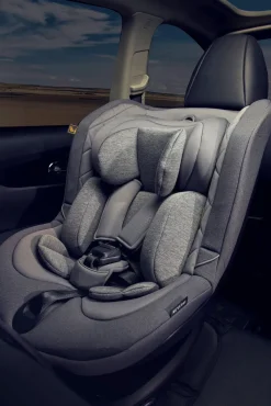 Autostole 9-36 Kg|Beemoo Reverse i-Size Bagudvendt Autostol, Mineral Grey Grå