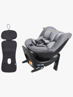 Beemoo Autostolspakker-Reverse i-Size Bagudvendt Autostol inkl. Ventilerende Hynde, Mineral Grey/Antracit