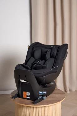 Autostole 9-36 Kg|Beemoo Reverse i-Size Bagudvendt Autostol, Black Stone Sort
