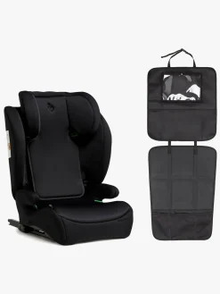 Autostolspakker|Beemoo Ride i-Size Autostol ISOFIX inkl. 3-i-1 Sædebeskytter, Black Stone/Black