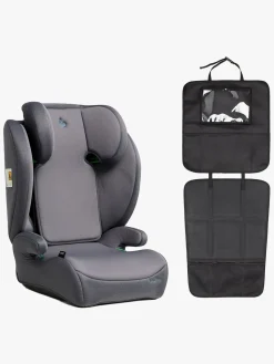 Autostolspakker|Beemoo Ride i-Size Autostol inkl. 3-i-1 Sædebeskytter, Mineral Grey/Black