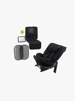 Beemoo Autostolspakker-Rotate i-Size Vendbar Autostol Inkl. Tilbehørspakke, Black Stone