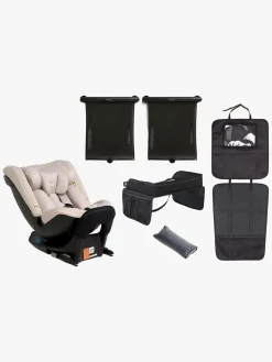 Beemoo Autostolspakker-Rotate i-Size Vendbar Autostol inkl. Tilbehør, Oat