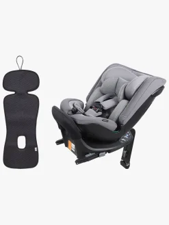 Beemoo Autostolspakker-Rotate i-Size Vendbar Autostol inkl. Ventilerende Hynde, Mineral Grey/Antracit