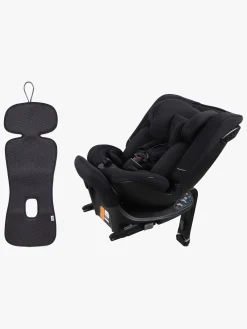 Beemoo Autostolspakker-Rotate i-Size Vendbar Autostol inkl. Ventilerende Hynde, Black Stone/Antracit