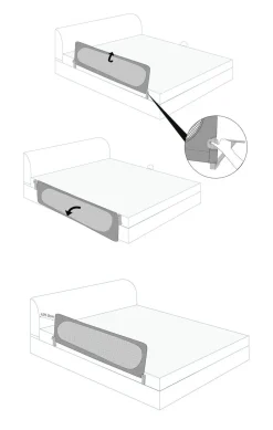 Børn Beemoo Børnesenge & Tilbehør-SAFE Dream Sengehest 90 cm, Black