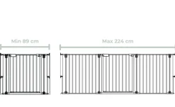 Sikkerhed|Beemoo SAFE Protect Skruegitter/rumdeler 3 Sektioner, Black Sort