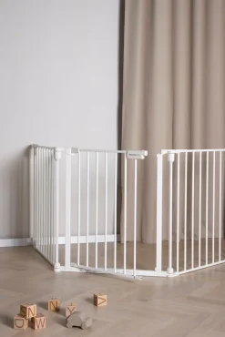 Beemoo Sikkerhed-SAFE Protect Skruegitter/rumdeler 3 Sektioner inkl. Forlængerdel 60 cm, White