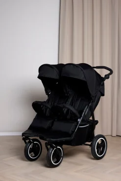 Tvillingevogne|Beemoo Swing Tvillingevogn inkl. Liggedele, Sort
