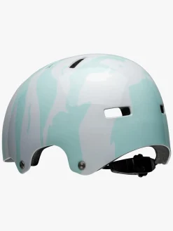 Cykler|Bell SPAN Gloss Hjelm, Hvid/Blå Blå