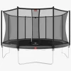 Udeleg|BERG Favorit Regular Trampolin 380 inkl. Comfort Sikkerhedsnet, Grå