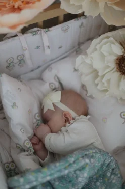 Sengetøj|ElsaBeskow Beskow Blomsterfesten Sengerand 30 x 360, Sandfarvet