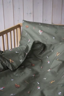 Børn RttStart Sengetøj-Beskow Tomtebobarnen Sengesæt, Grøn