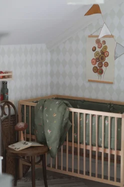 Børn RttStart Sengetøj-Beskow Tomtebobarnen Sengesæt, Grøn