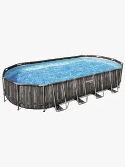 Vandleg|Bestway Power Steel Oval poolsæt 732x366x122 cm