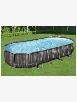Vandleg|Bestway Power Steel Oval poolsæt 732x366x122 cm