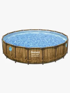 Vandleg|Bestway Power Steel Swim Vista Series Pool 549x122 cm, Brun
