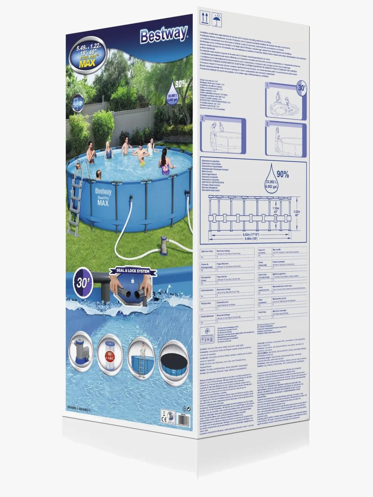 Vandleg|Bestway Steel Pro Max Pool 549x122 cm