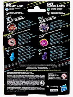 Beyblade Legetøjsfigurer-Beat Tyranno & Knife Shinobi Spinnere 2-pak
