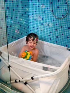 Badeværelset|BibaBad Flexi Sammenklappeligt Badekar 80-100 cm Transparent