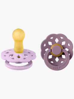 BIBS Sutter & Suttesnore-Boheme Sut 2-Pak Latex Str. 2 Rund, Violet Sky/Mauve