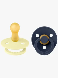 Sutter & Suttesnore|BIBS Colour Sut 2-pak Str. 2, Luna/Deep Space Blå/Gul