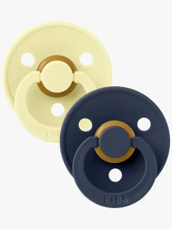 Sutter & Suttesnore|BIBS Colour Sut 2-pak Str. 2, Luna/Deep Space Blå/Gul