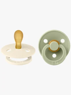 Sutter & Suttesnore|BIBS Colour Sutter 2-pak Latex Str. 1, Ivory/Sage Hvid/Grøn